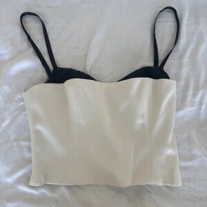 aritzia corset crop top